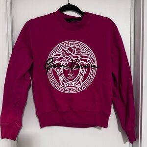 Versace Pink Sweatshirt with Medusa Logo